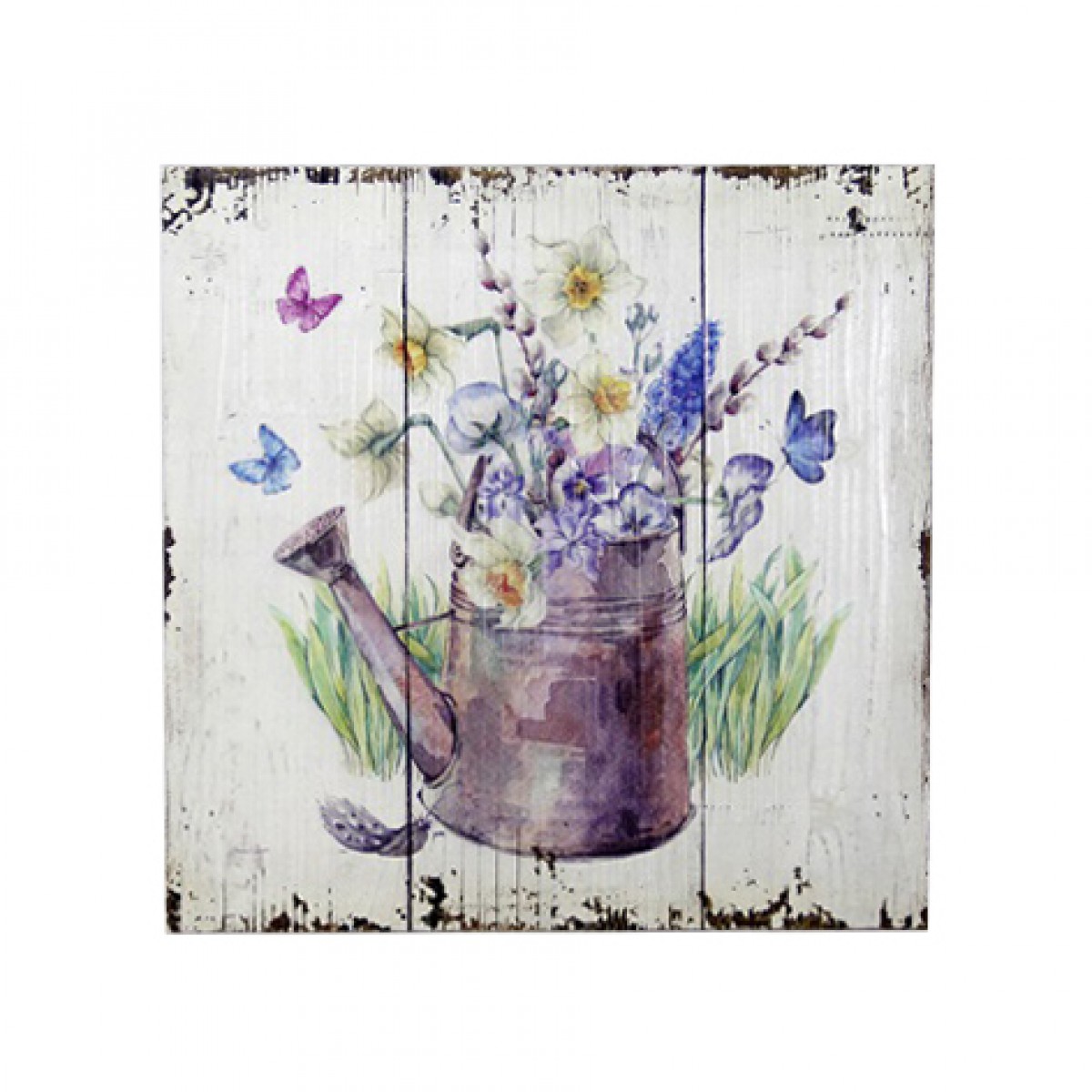 Plaque Murale En Porcelaine F.A.B - Décor Vintage - Occasion
