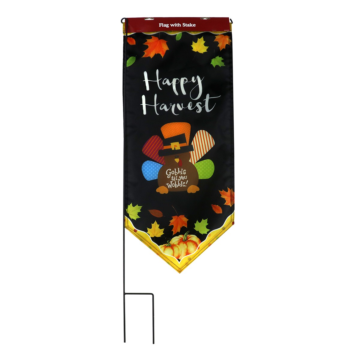 Harvest Flag With Stake-Happy Harvest