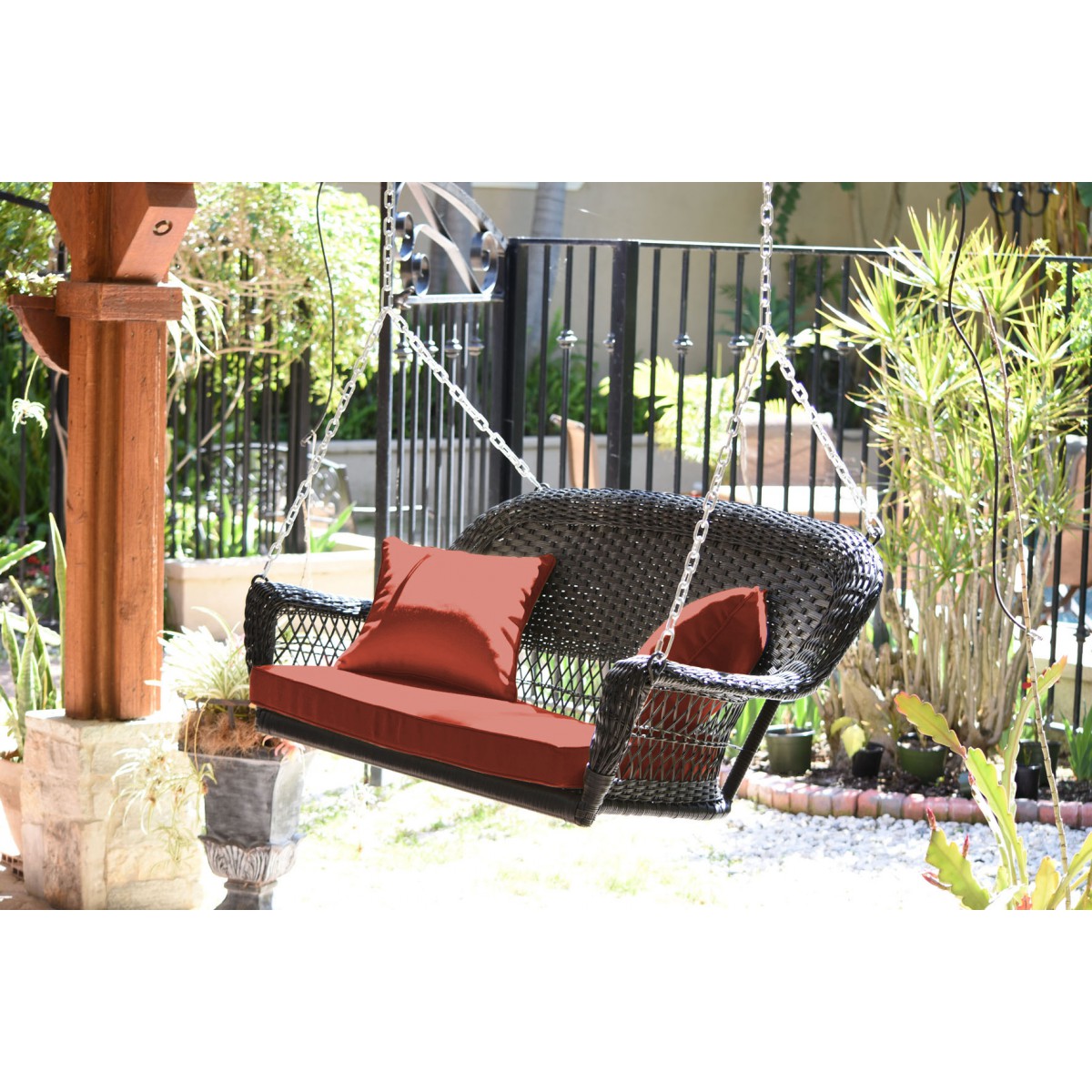 Wicker garden on sale swing