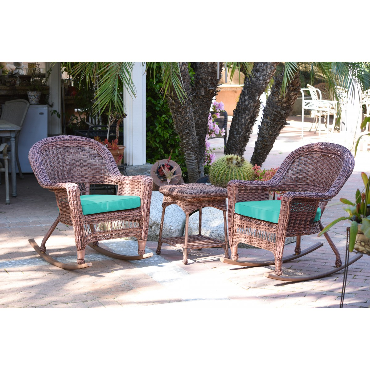 Jeco 3 piece wicker sales chair set