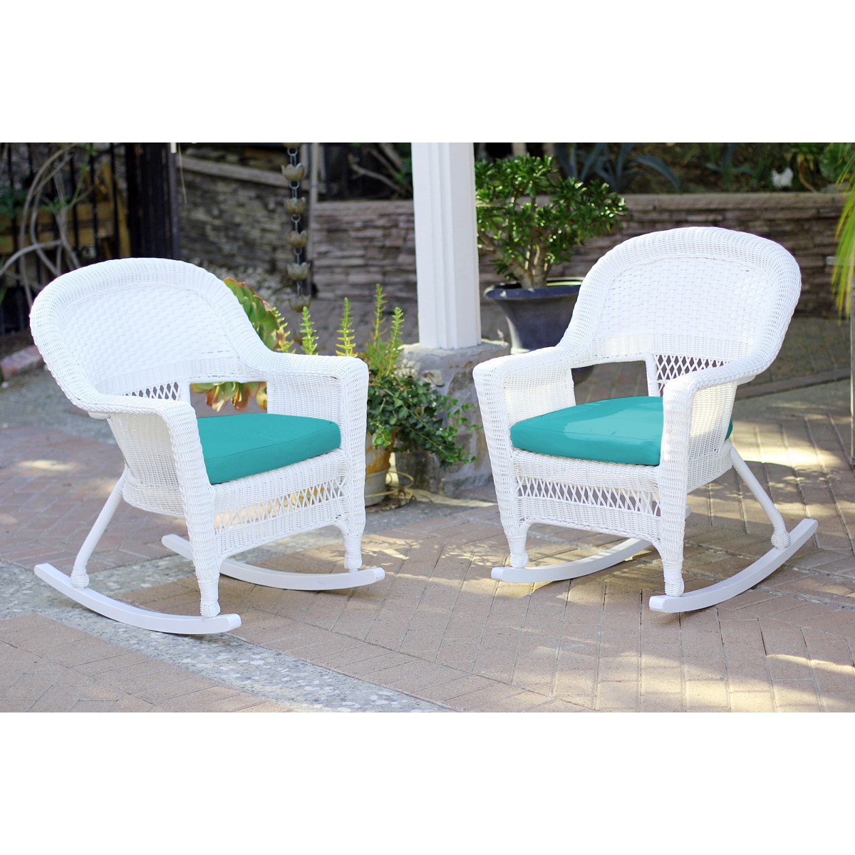 Turquoise rocking chair cushions on sale