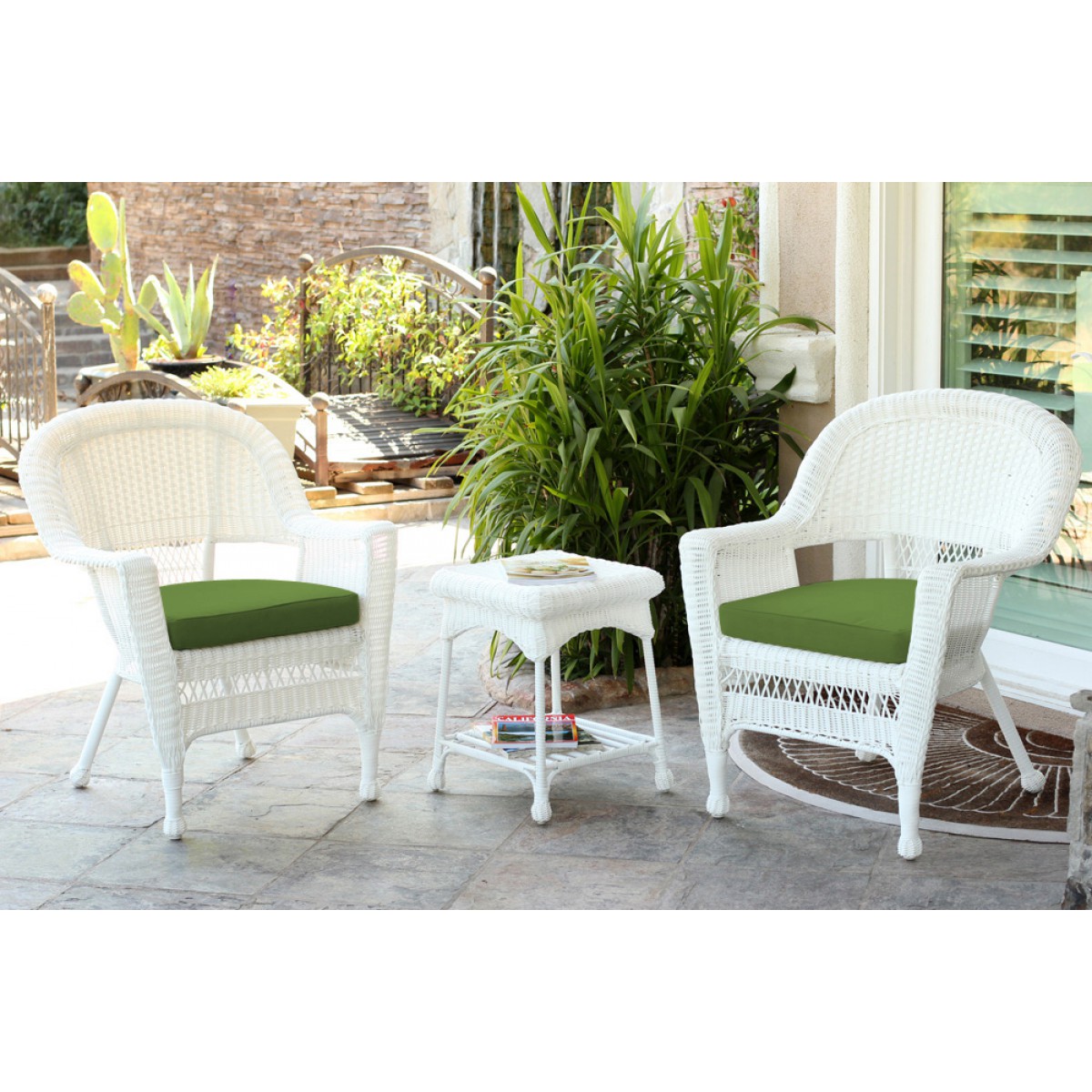 Hunter green sales outdoor chair cushions