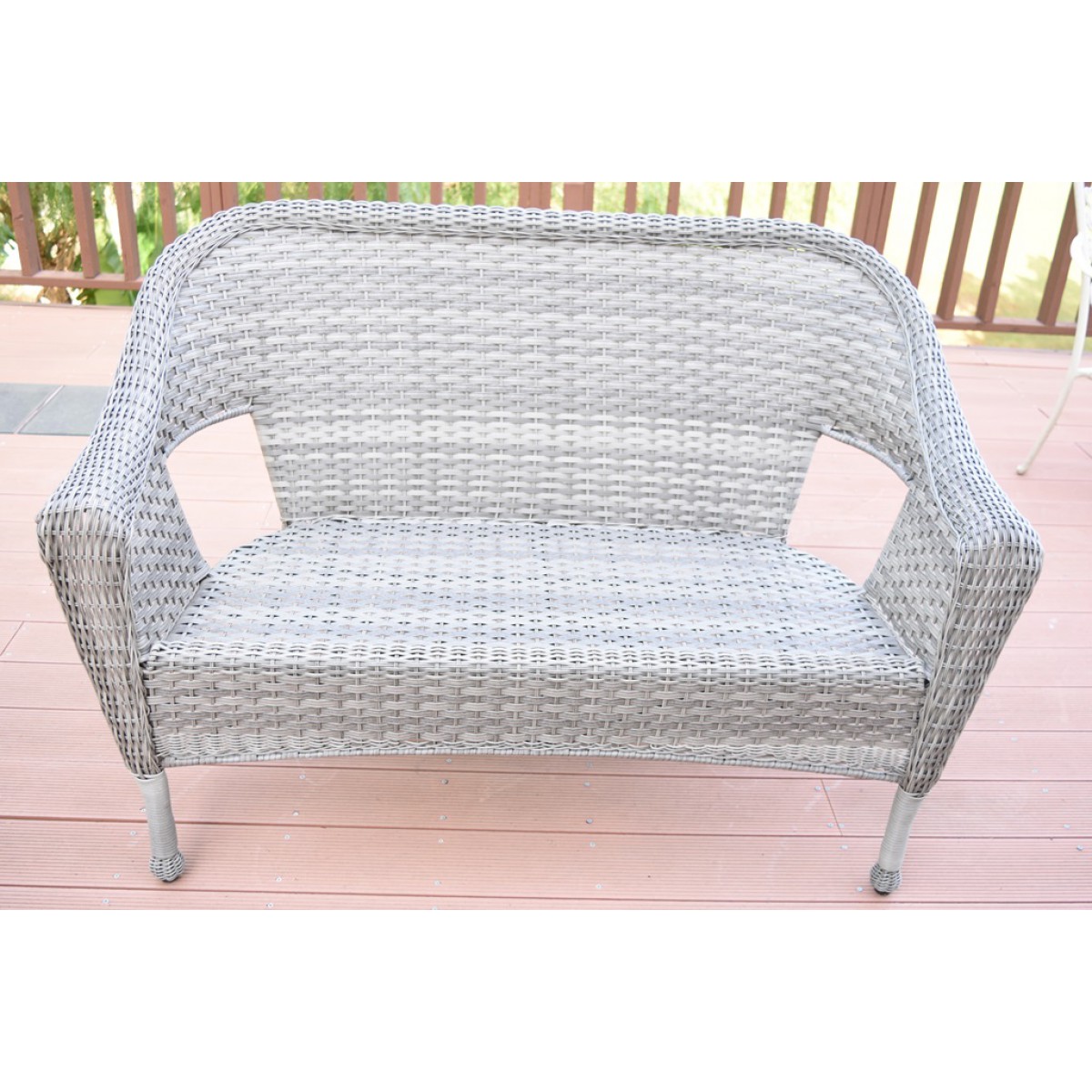 Faux wicker hotsell loveseat