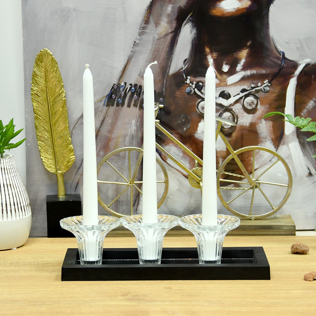 10 Inch White Taper Candles (1 Dozen)