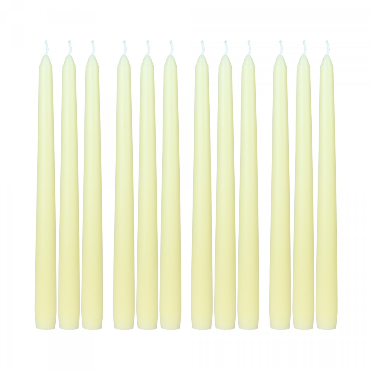 10 Inch Ivory Taper Candles (144pcs/Case) Bulk