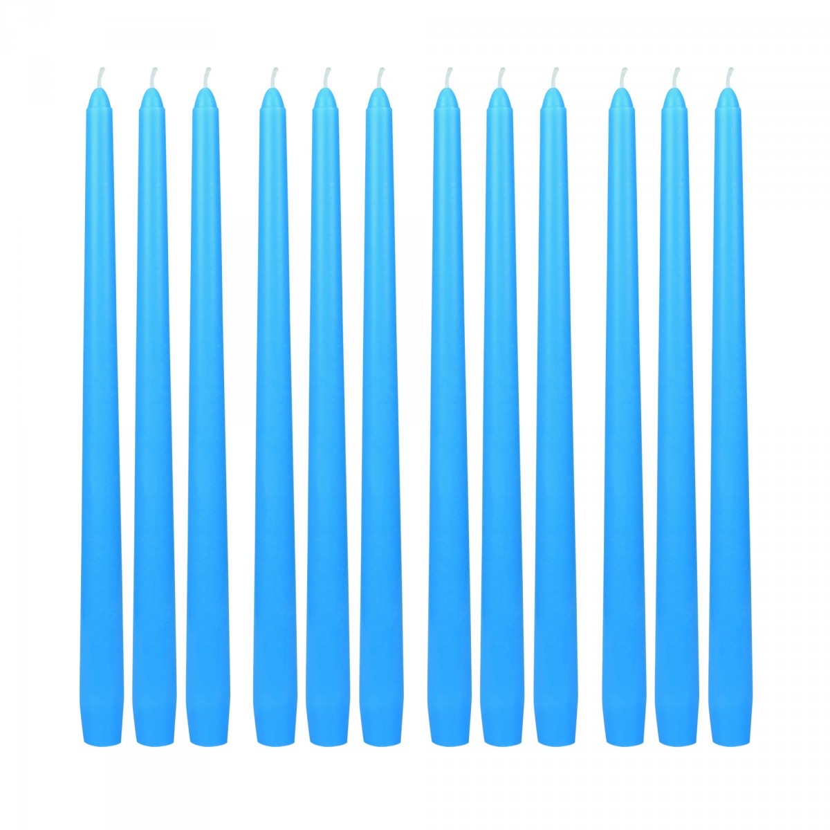 12 Inch Light Blue Taper Candles (1 Dozen)