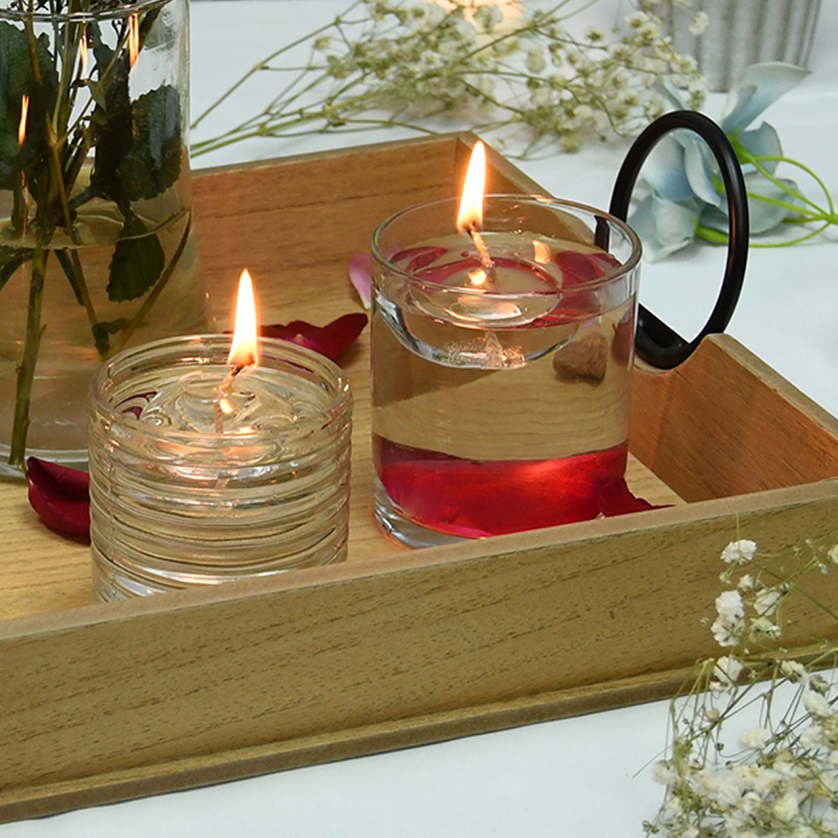 1.75 Inch Clear Gel Floating Candles (12pc/Box)