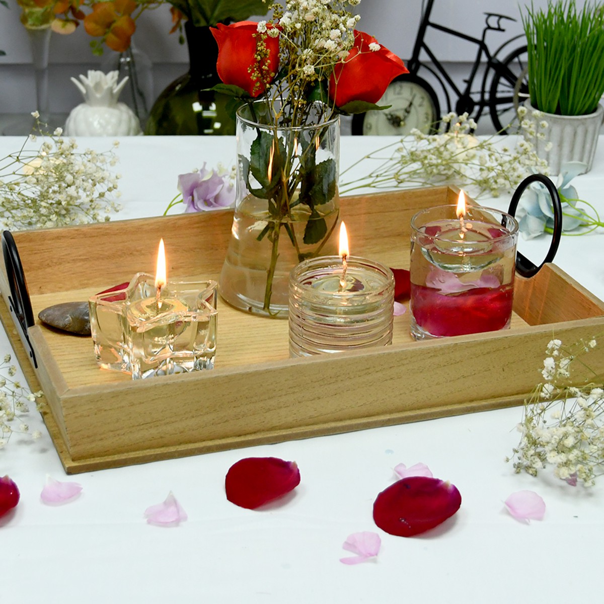 1.75 Inch Clear Aqua Gel Floating Candles (12pc/Box)