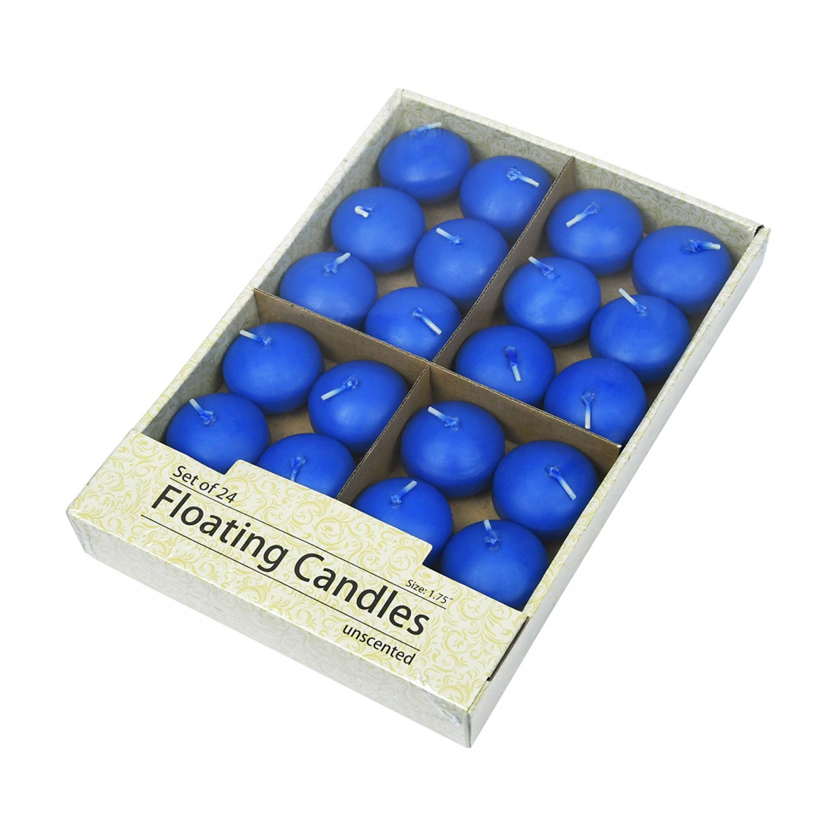 1 3/4 Inch Royal Blue Floating Candles (144pcs/Case) Bulk