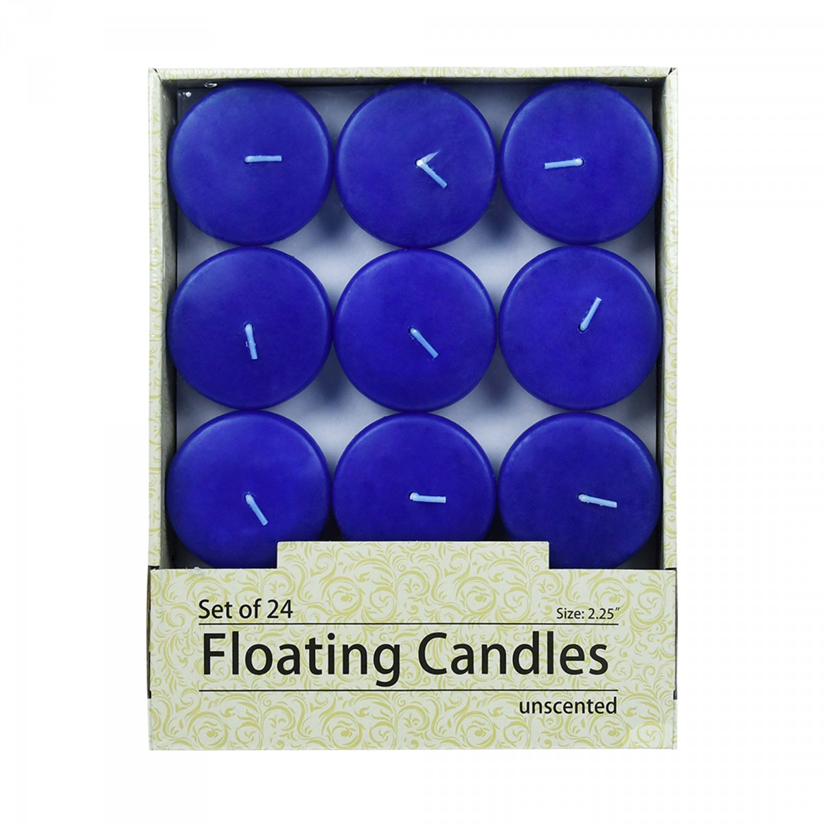 2 1/4 Inch Royal Blue Floating Candles (288pcs/Case) Bulk