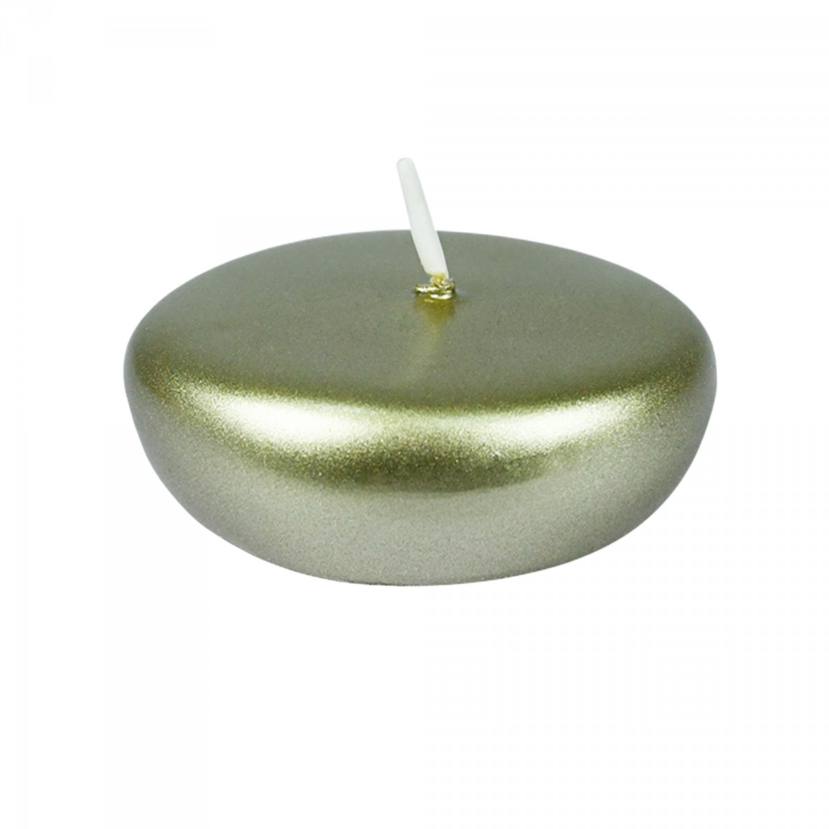 2 1/4 Inch Metallic Gold Floating Candles (24pc/Box)