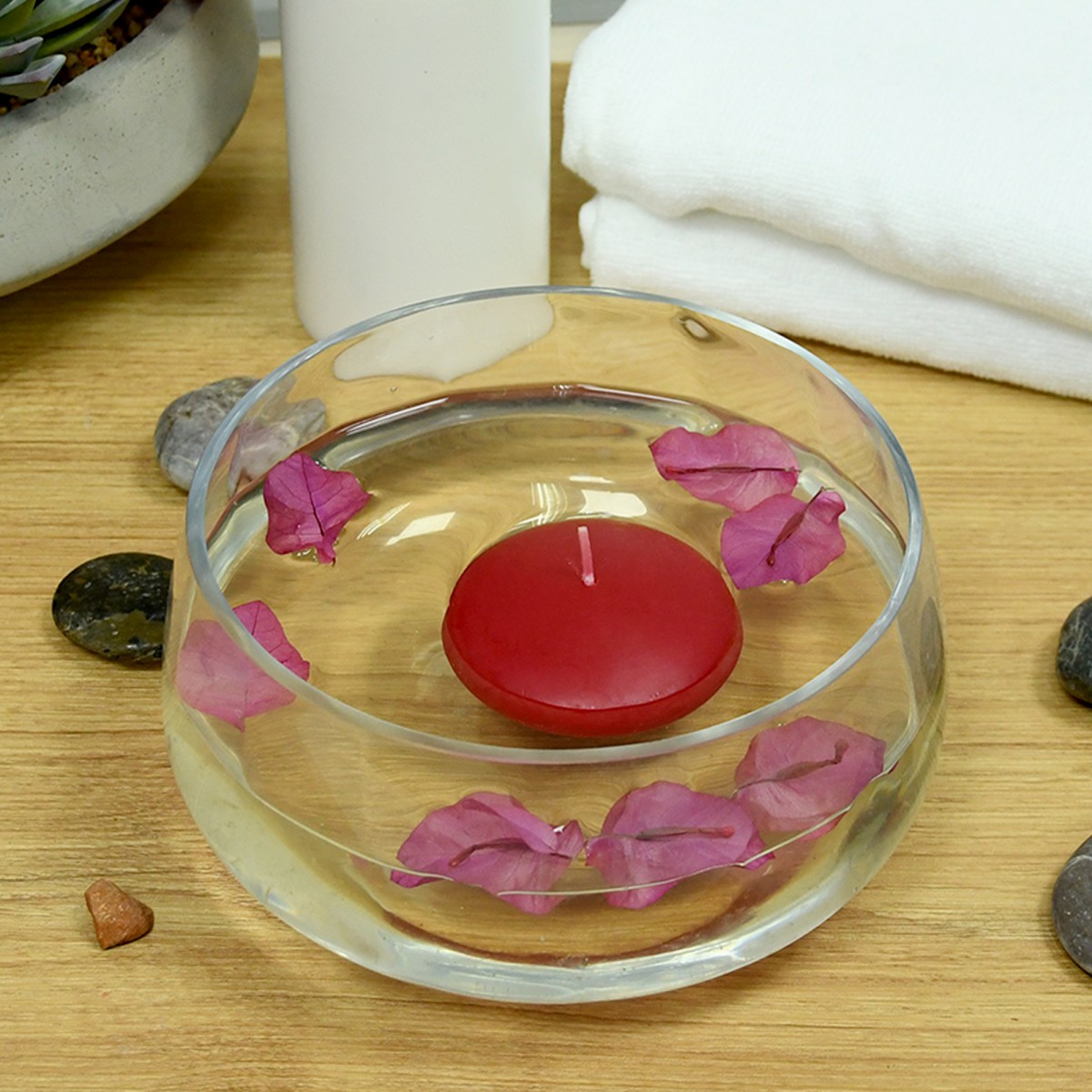 3 Inch Red Floating Candles (12pc/Box)