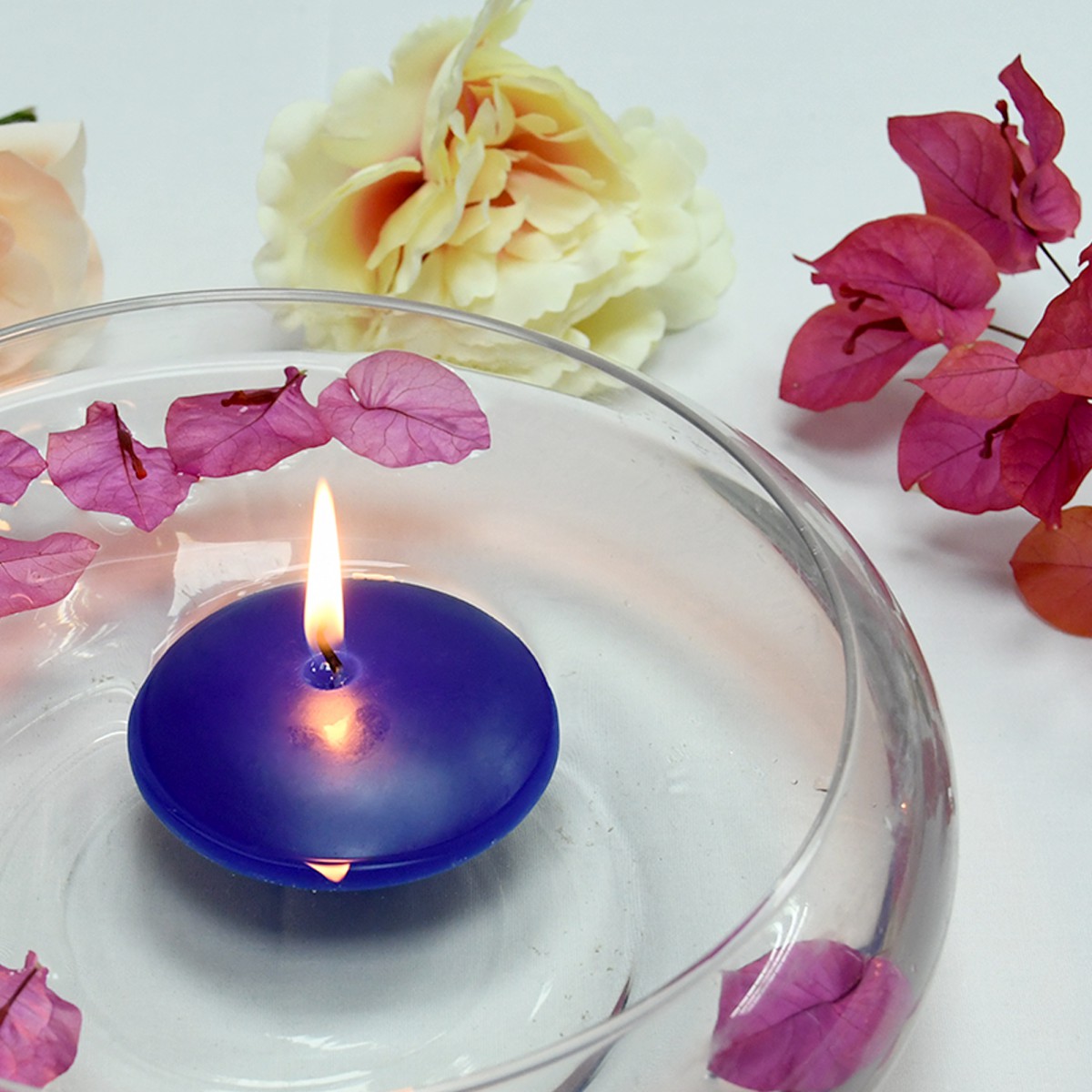 3 Inch Royal Blue Floating Candles (12pc/Box)