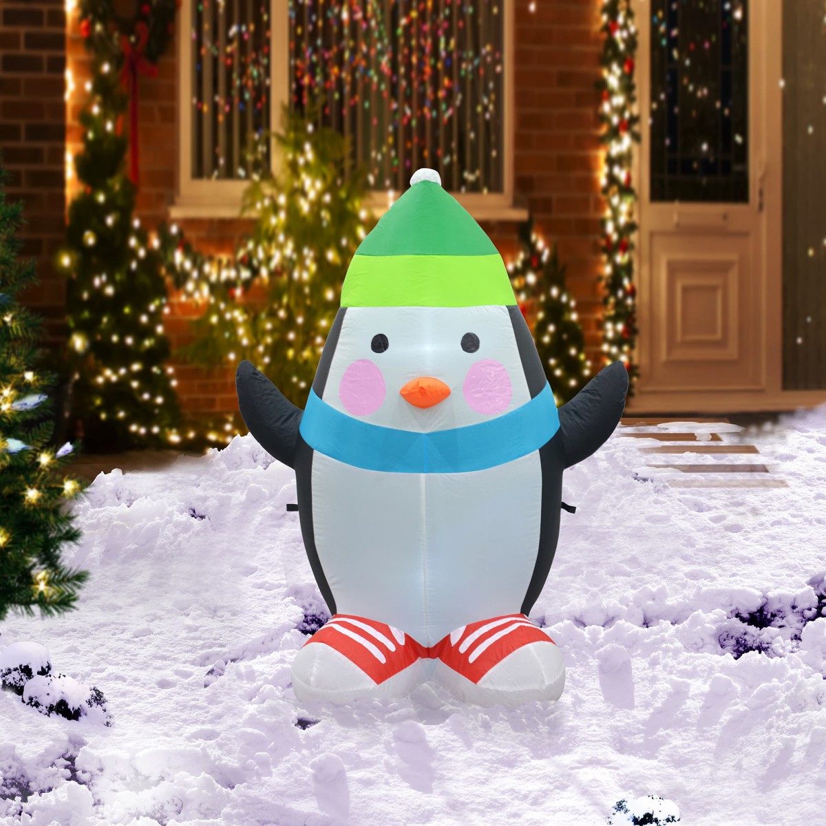 Penguin Inflatable Pool 4FT Inflatable Penguin