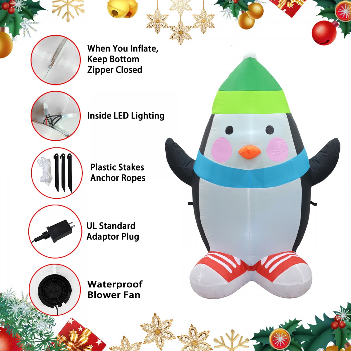 4FT Inflatable Penguin