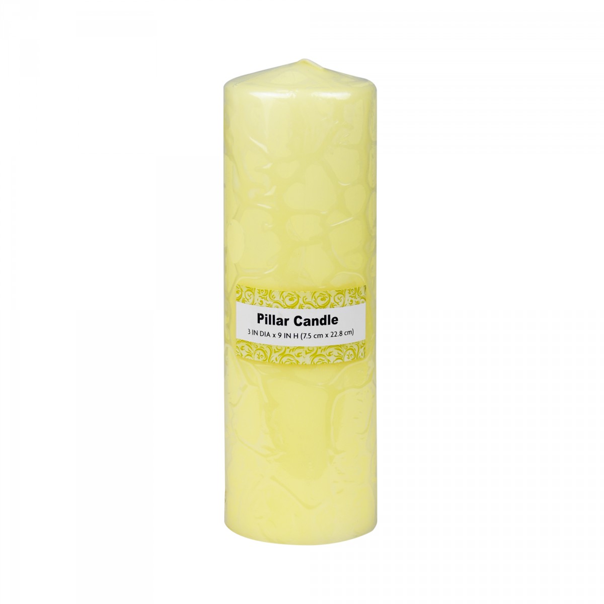 3 x 9 Inch Ivory Pillar Candles (12pcs/Case) Bulk
