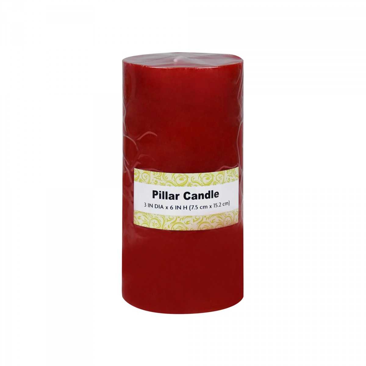 3 x 6 Inch Red Pillar Candle