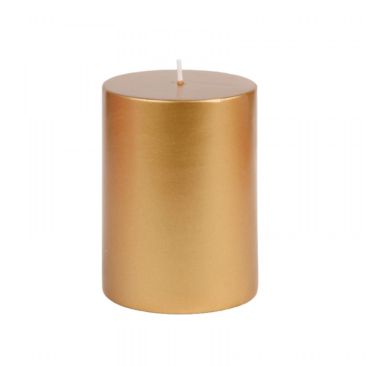 3 x 4 Inch Metallic Bronze Gold Pillar Candle