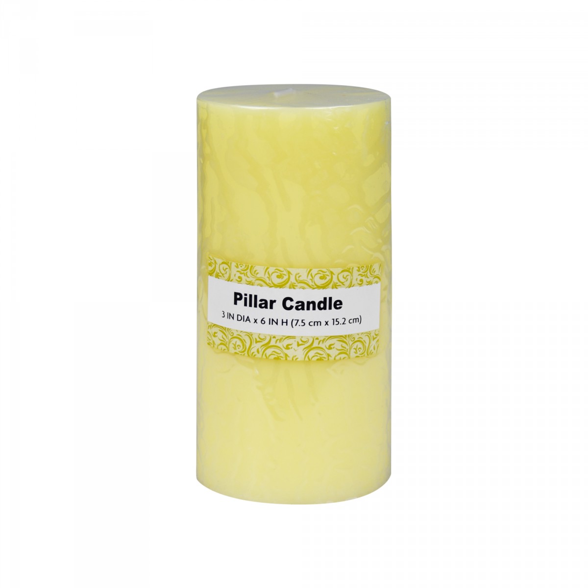 3 x 6 Inch Ivory Pillar Candle