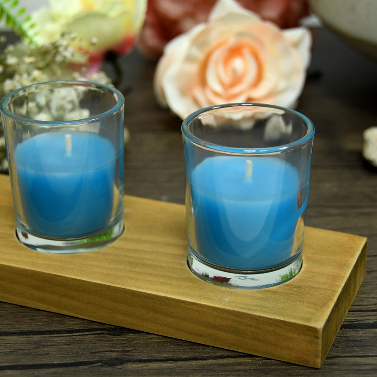 Turquoise candles shop
