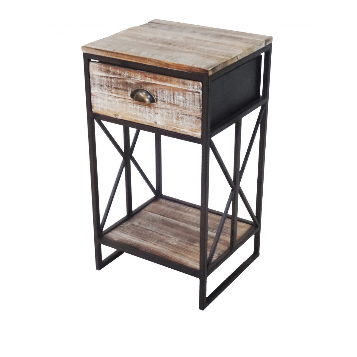 View of Wood/Metal cabinet