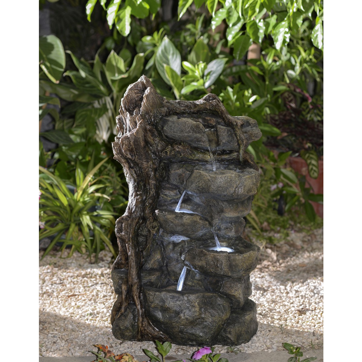Multi tier water fountain top