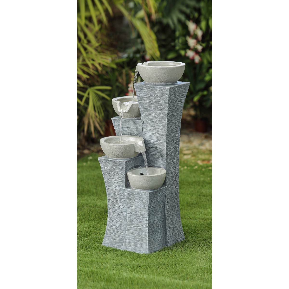 4 Grey Bowls Water Fountain