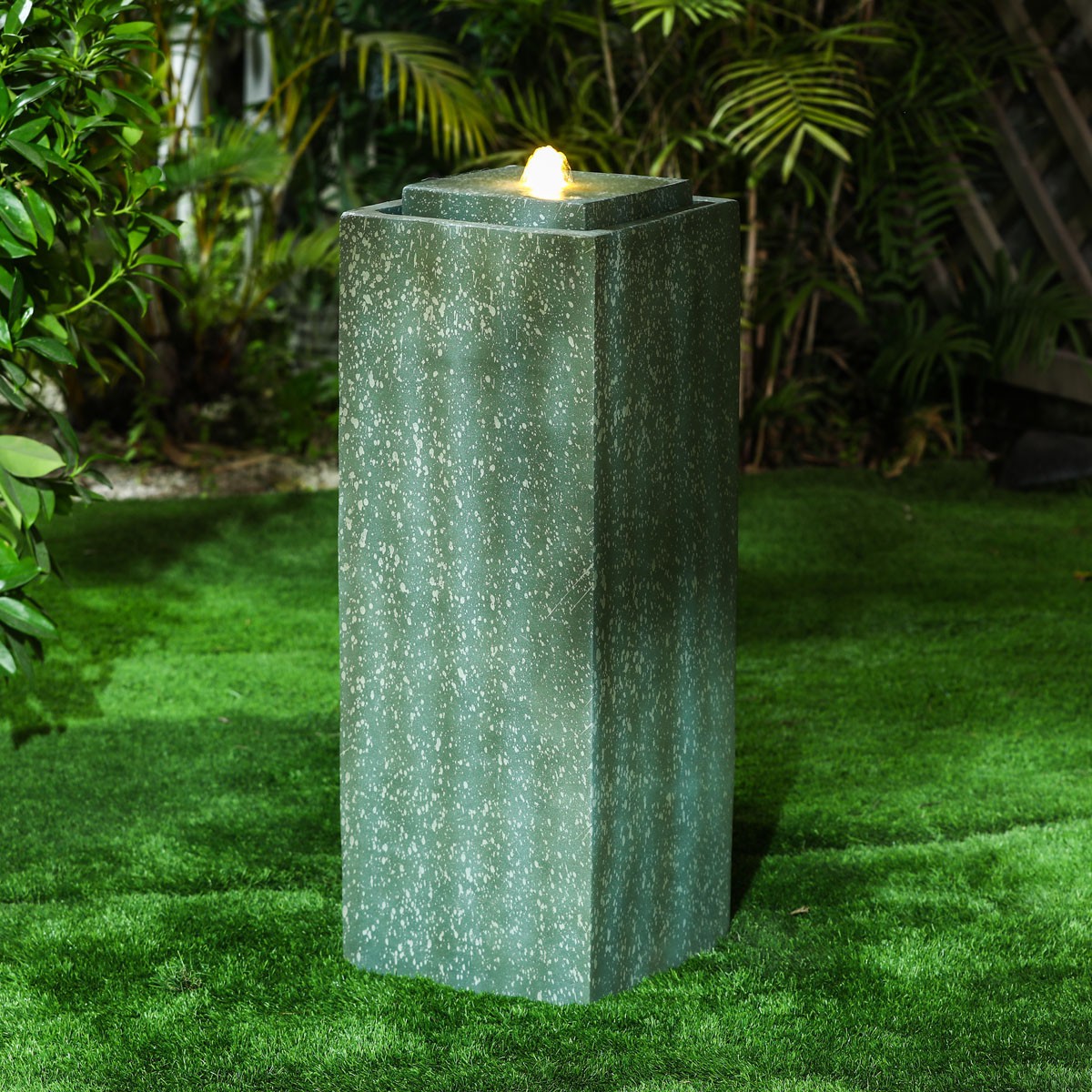 Pillar Fountain With Led Light