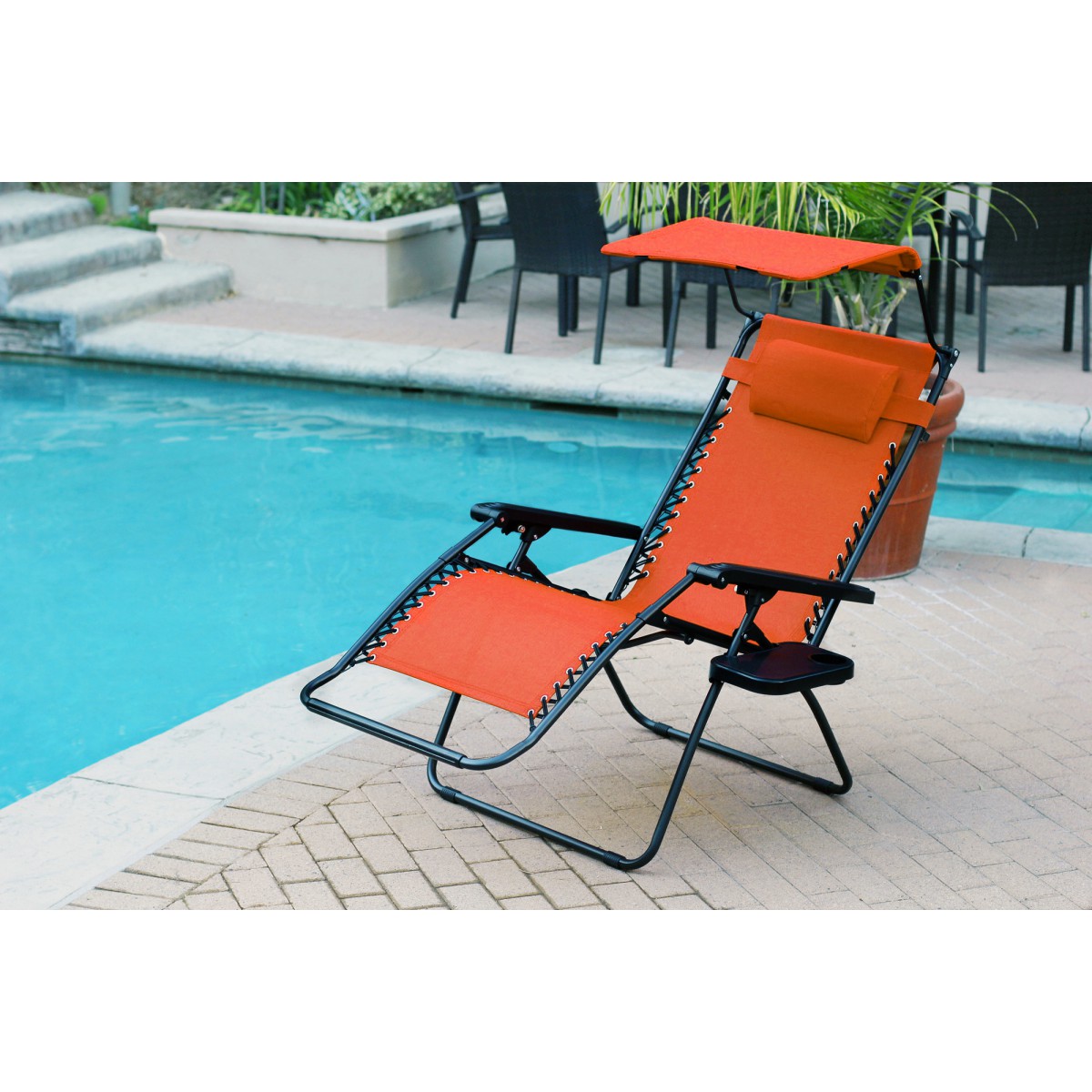 Zero gravity chair with hot sale sunshade