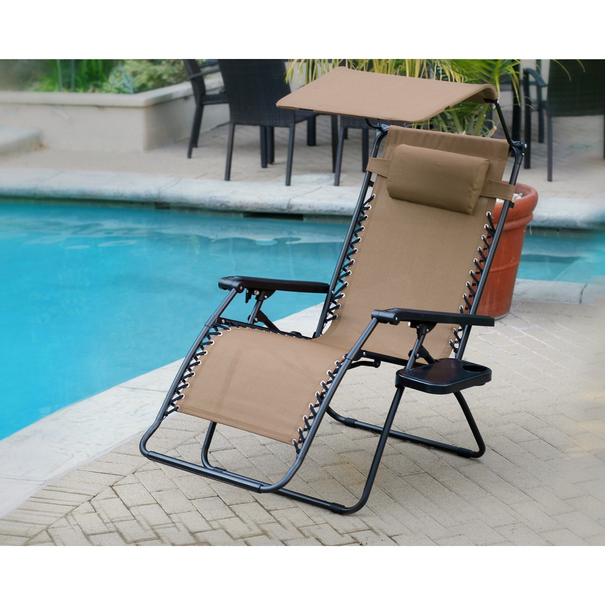 Tan zero gravity hot sale chair