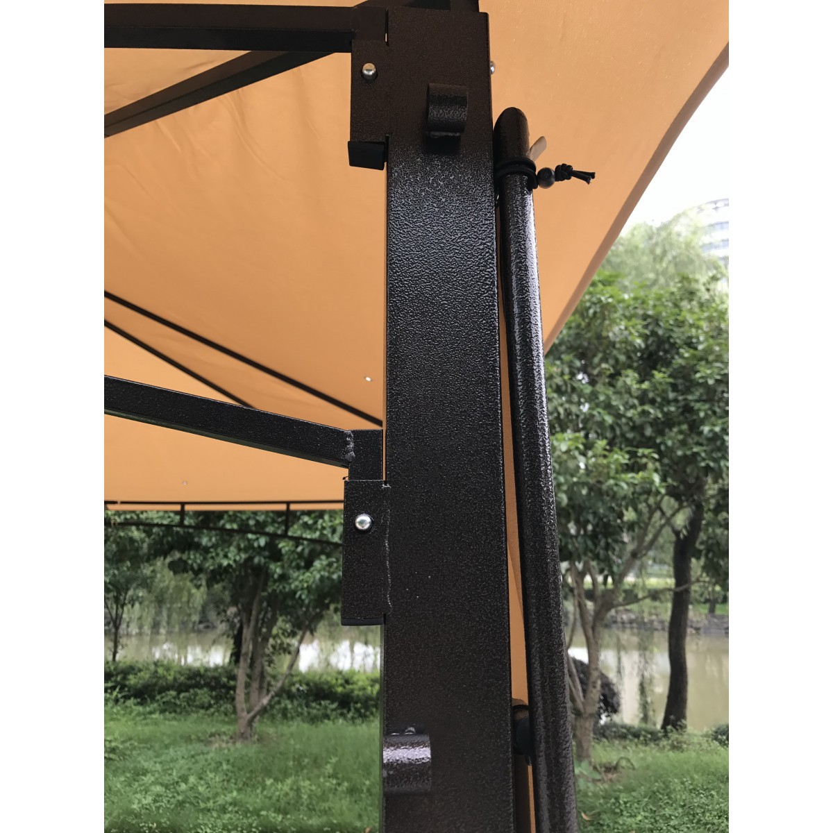 11' x 11 'Meta Gazebo With Two Sides Awning
