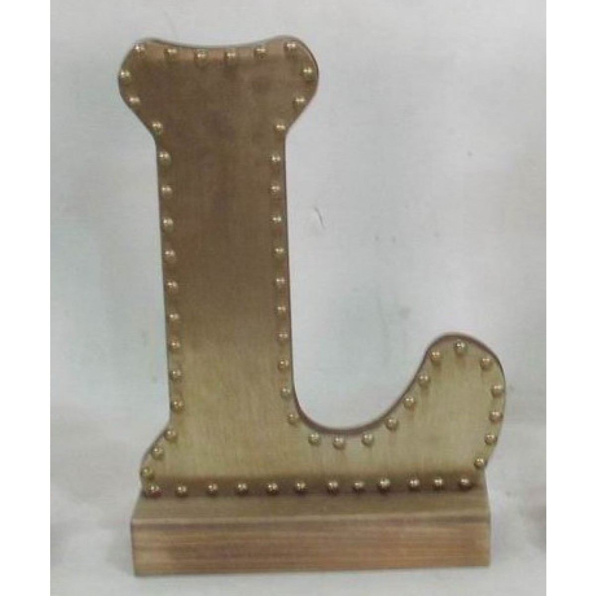 Champagnecolored Decorative Letter (L)