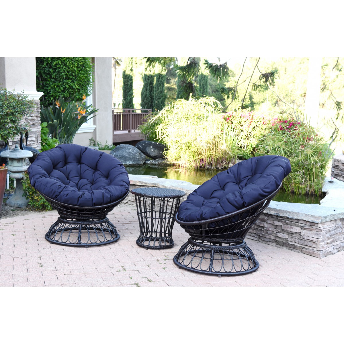 Papasan chair and cushion set sale