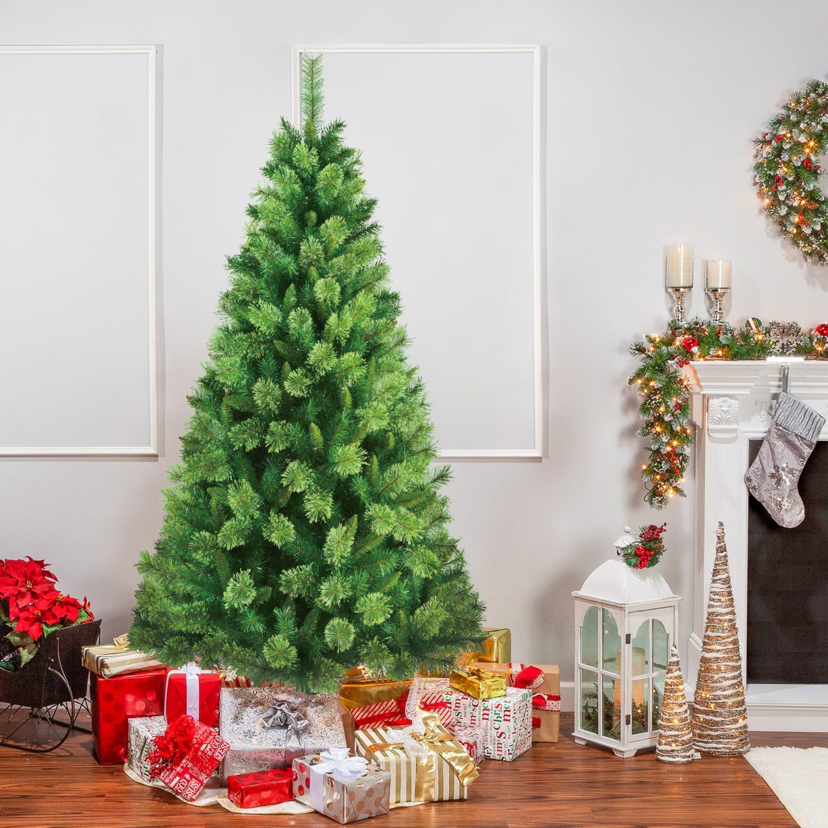 TheArth × NATAL DESIGN床上手　AIOT! ver 6.5 Feet. Unlite Artificial Christmas Tree With Metal Base