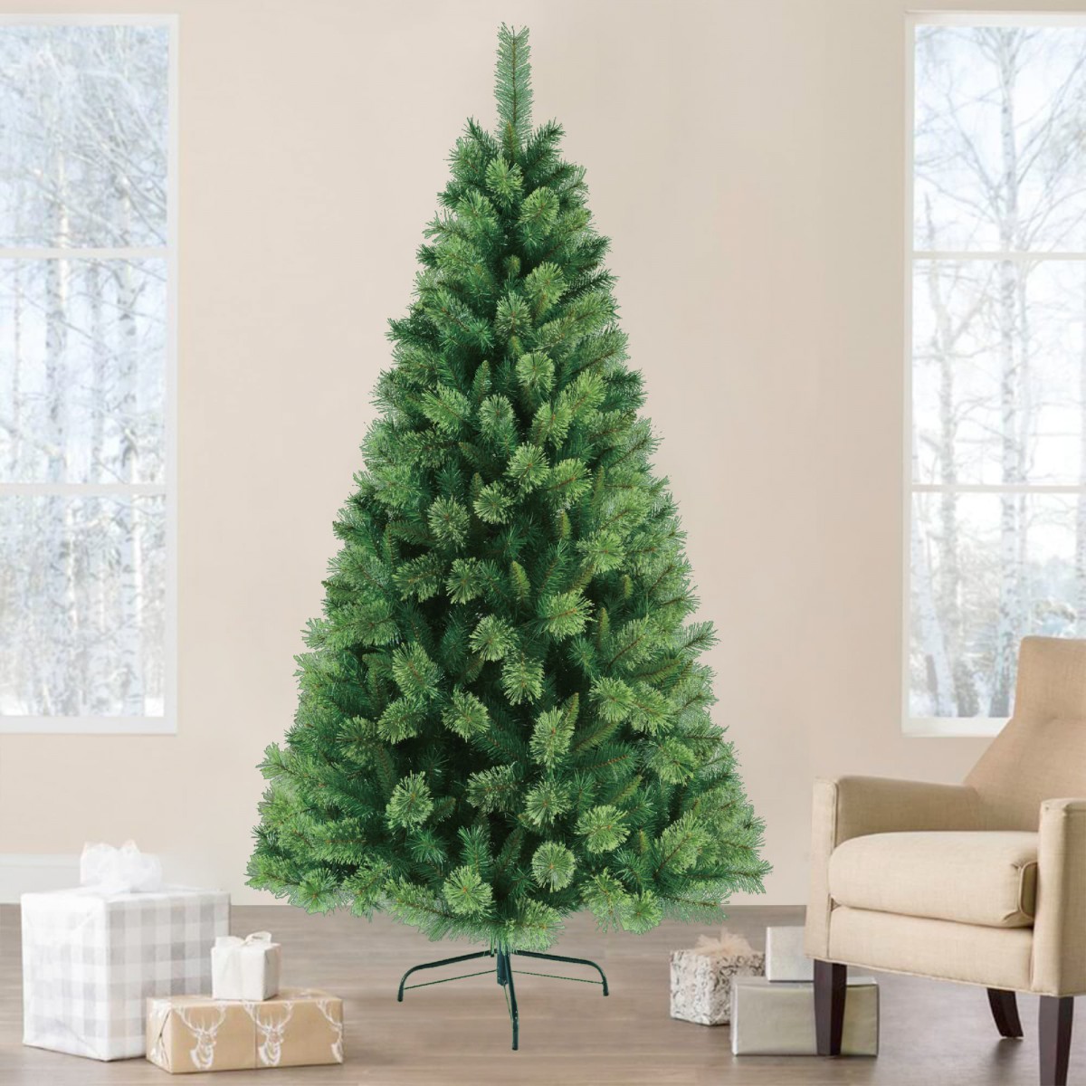 TheArth×NATAL DESIGN床上手 AIOT! ver. 6.5 Feet. Unlite Artificial Christmas Tree With Metal Base