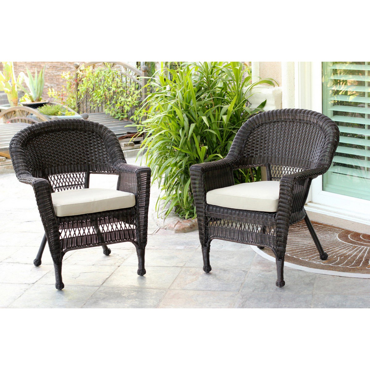 Tan online wicker chair