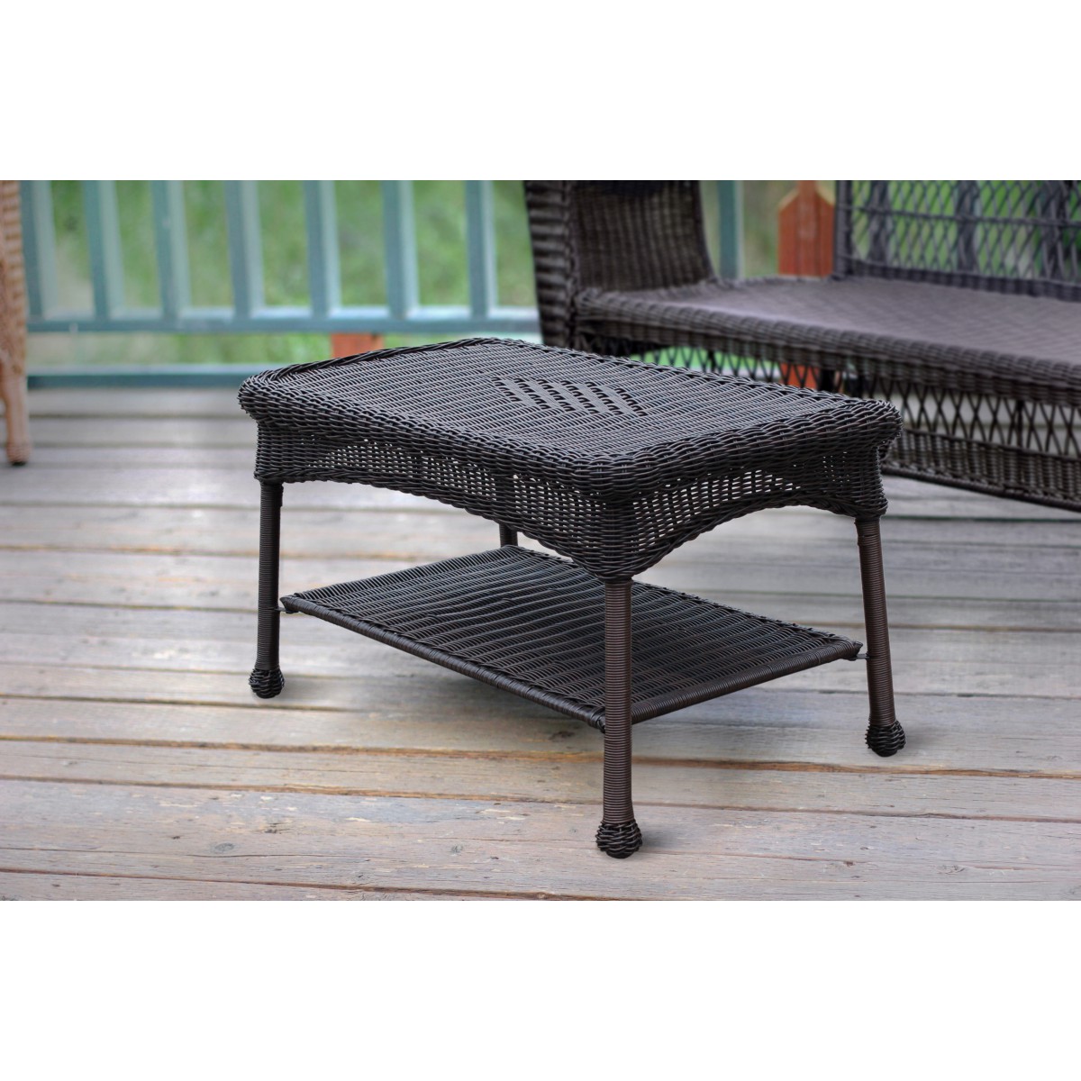Espresso wicker patio on sale furniture