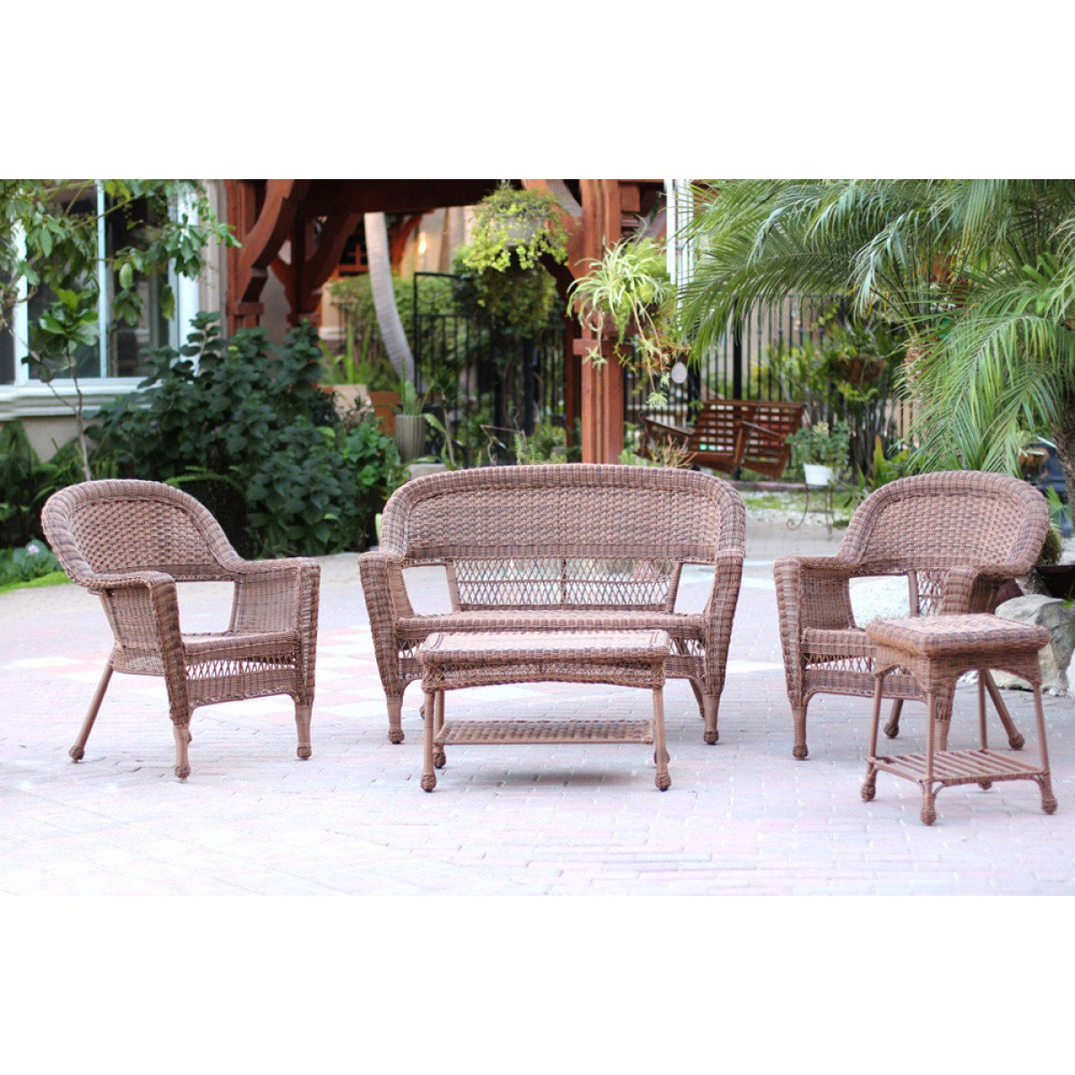 Wicker furniture without cushions sale