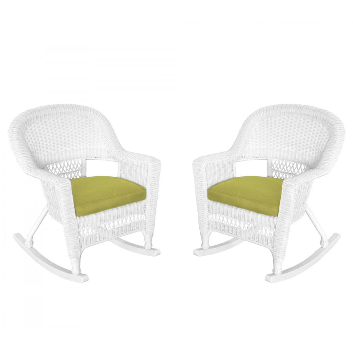 White resin wicker rocking chair deals