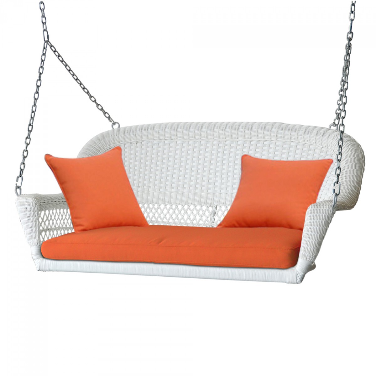 White resin porch swing deals