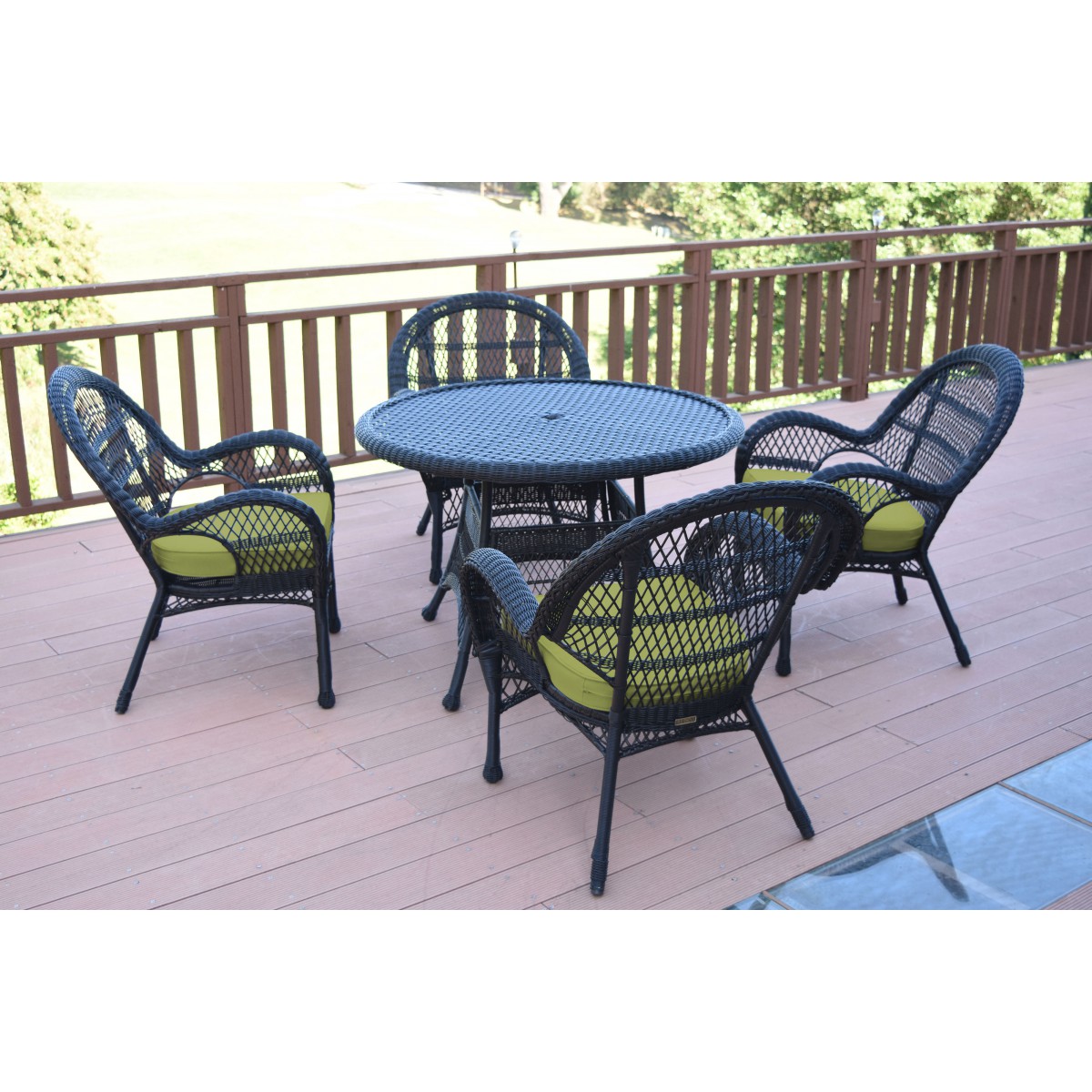 Black wicker table discount outdoor