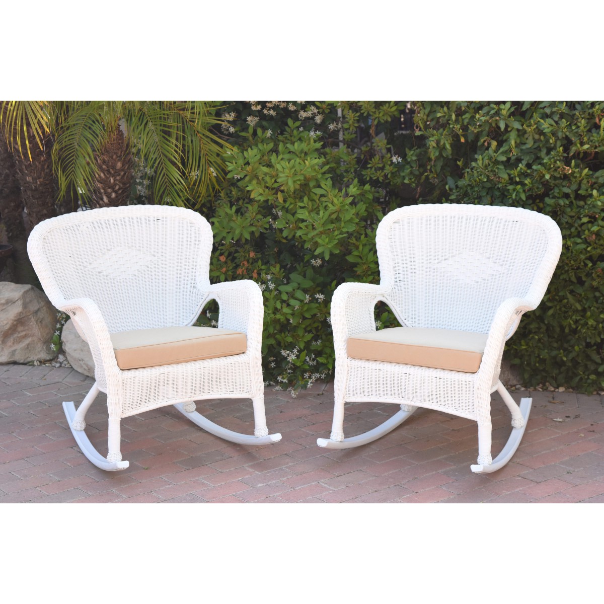 Jeco wicker shop rocking chair