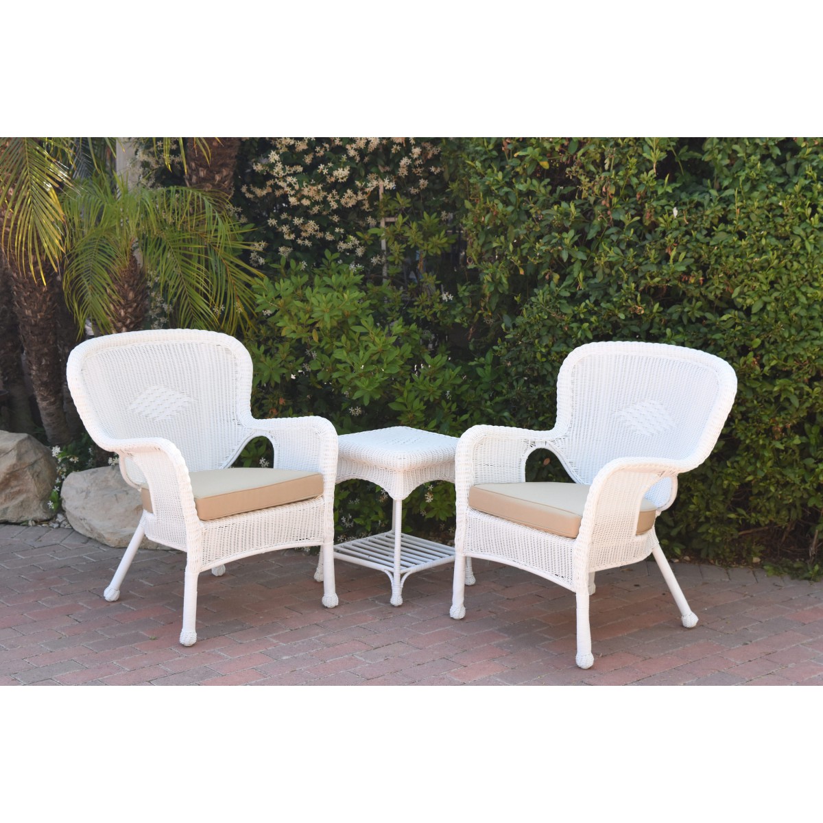 White plastic hotsell wicker chairs
