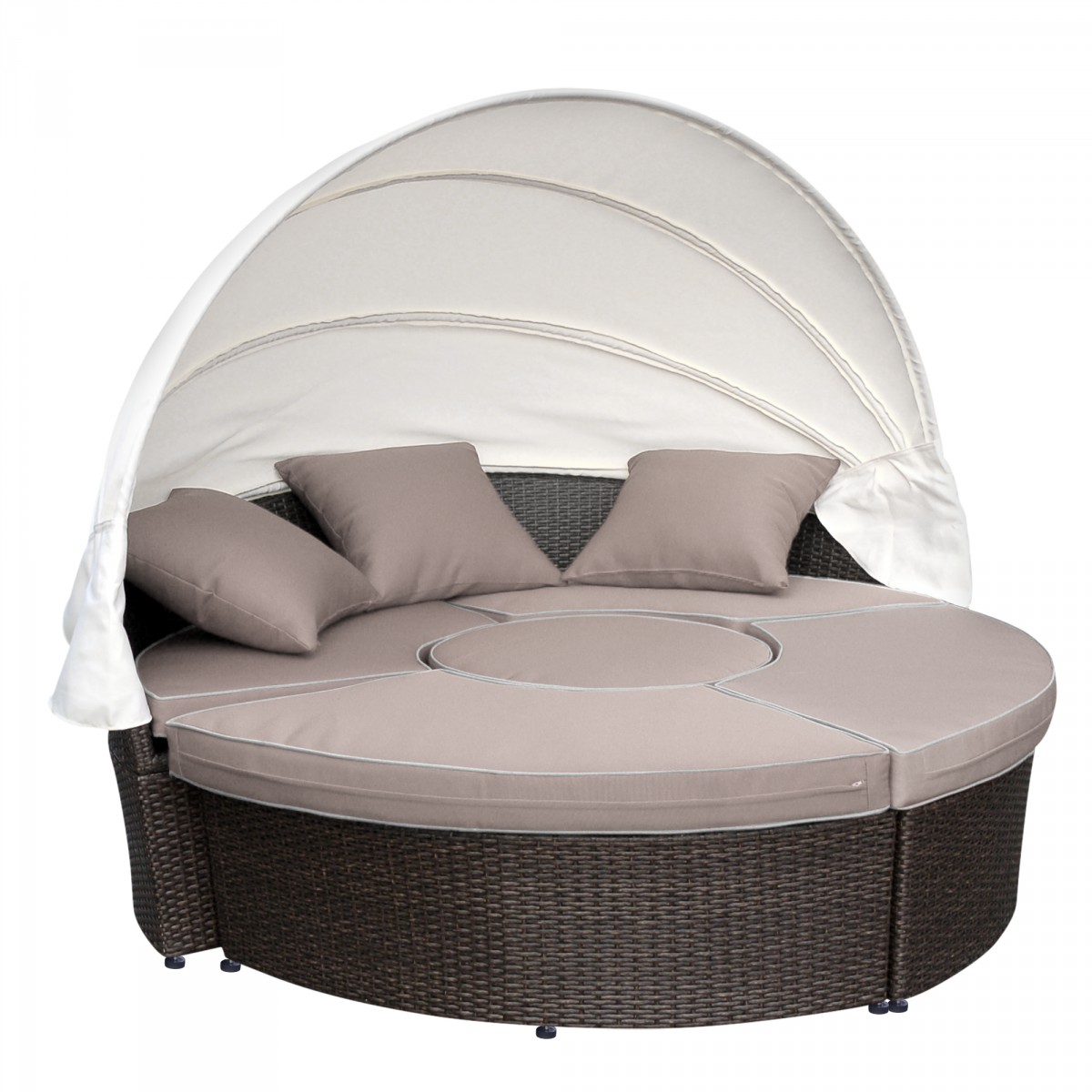 Wicker sectional sales daybed