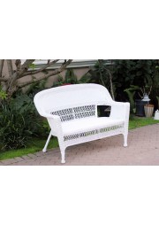 White Wicker Love Seat