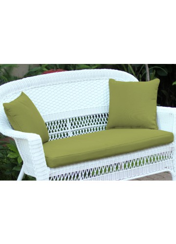 Sage Green Loveseat Cushion with Pillows