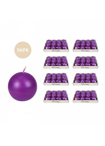 2 Inch Purple Ball Candles (96pcs/Case) Bulk