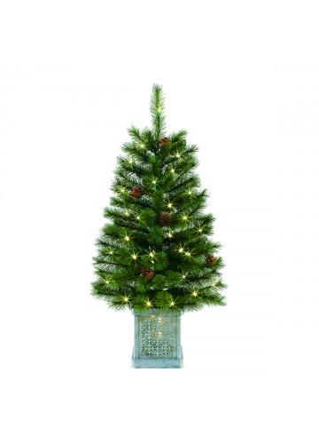 3FT H  FULL HARD NEEDLE ARTIFICIAL PORCH TREE WITH LIHGT