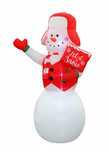 8FT SNOWMAN , INFLATABLE