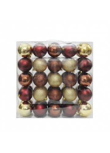 Combo 50Pk 3 Inch Shiny Glitter Square-Mix color Christmas Ornament